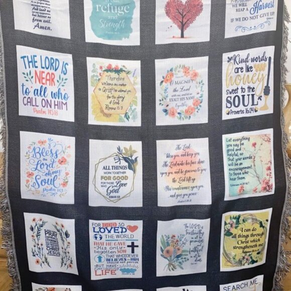 Scripture Blanket – Soft, Warm, Inspirational Gift - - Picture 5 of 6